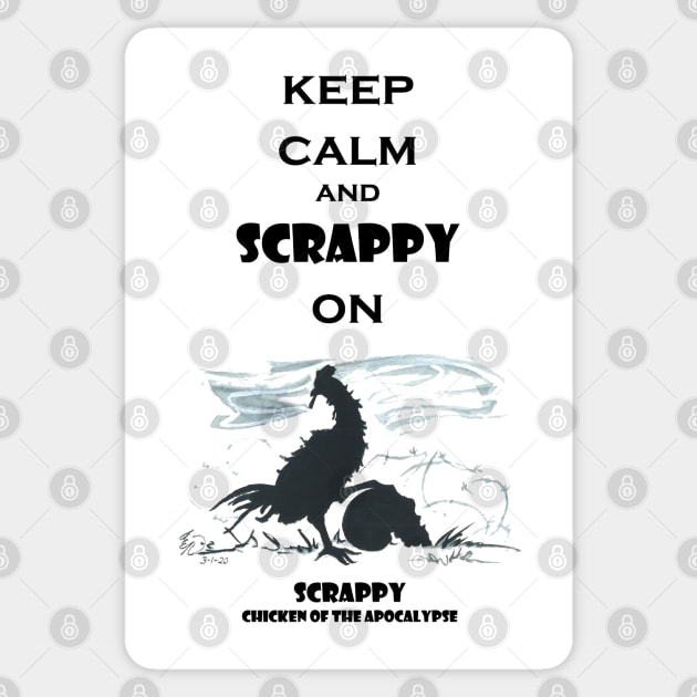 Keep Calm and Scrappy On Sticker by ardenellennixon